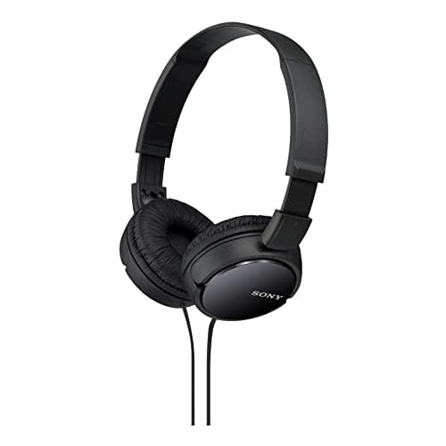 Sony MDR-ZX110 Wired On-Ear Headphones - Black