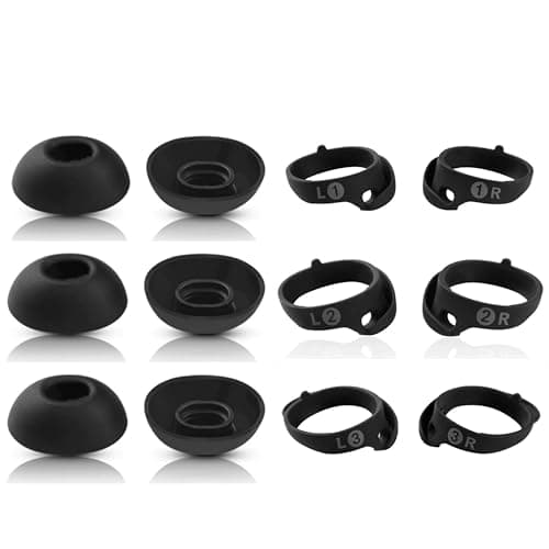 Replacement Ear Tips for Bose QuietComfort Ultra & QuietComfort II Earbuds - 6 Pairs Anti-Slip Silicone Wingtips
